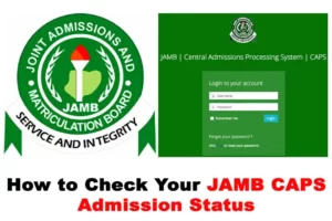 How To Accept Admissio On Jamb Caps